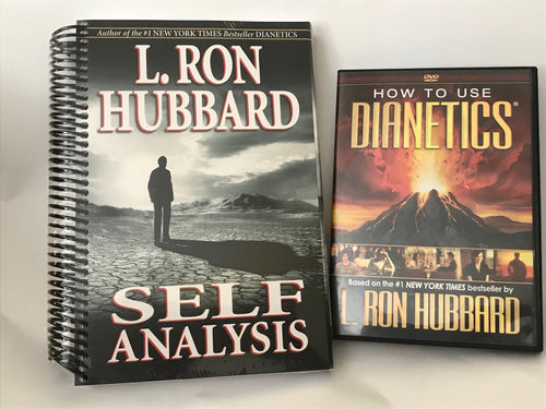 SELF ANALYSIS By L. Ron Hubbard Paperback & How to Use Dianetics DVD Combo
